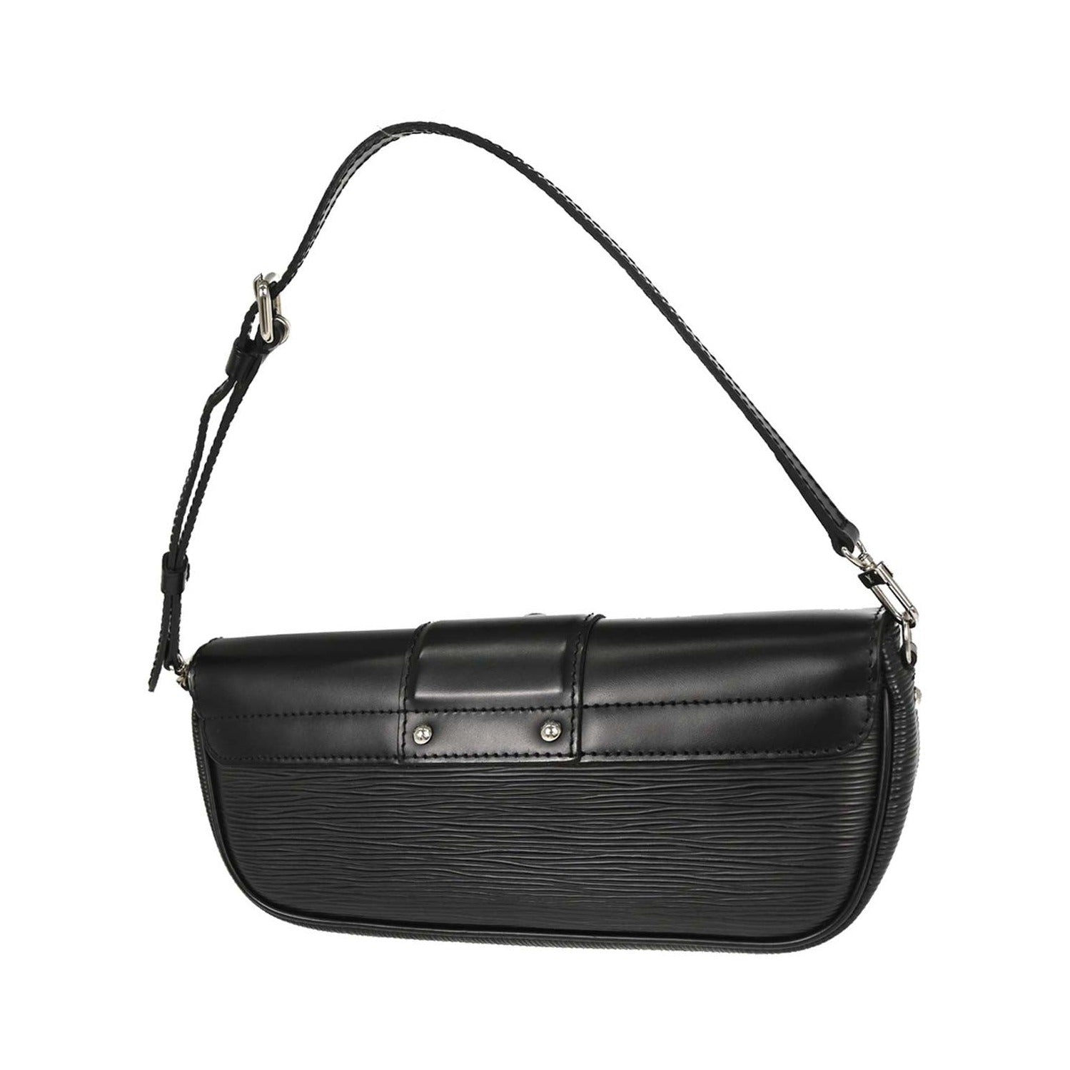 Louis Vuitton Montaigne Epi, Black, Leather, Handbag