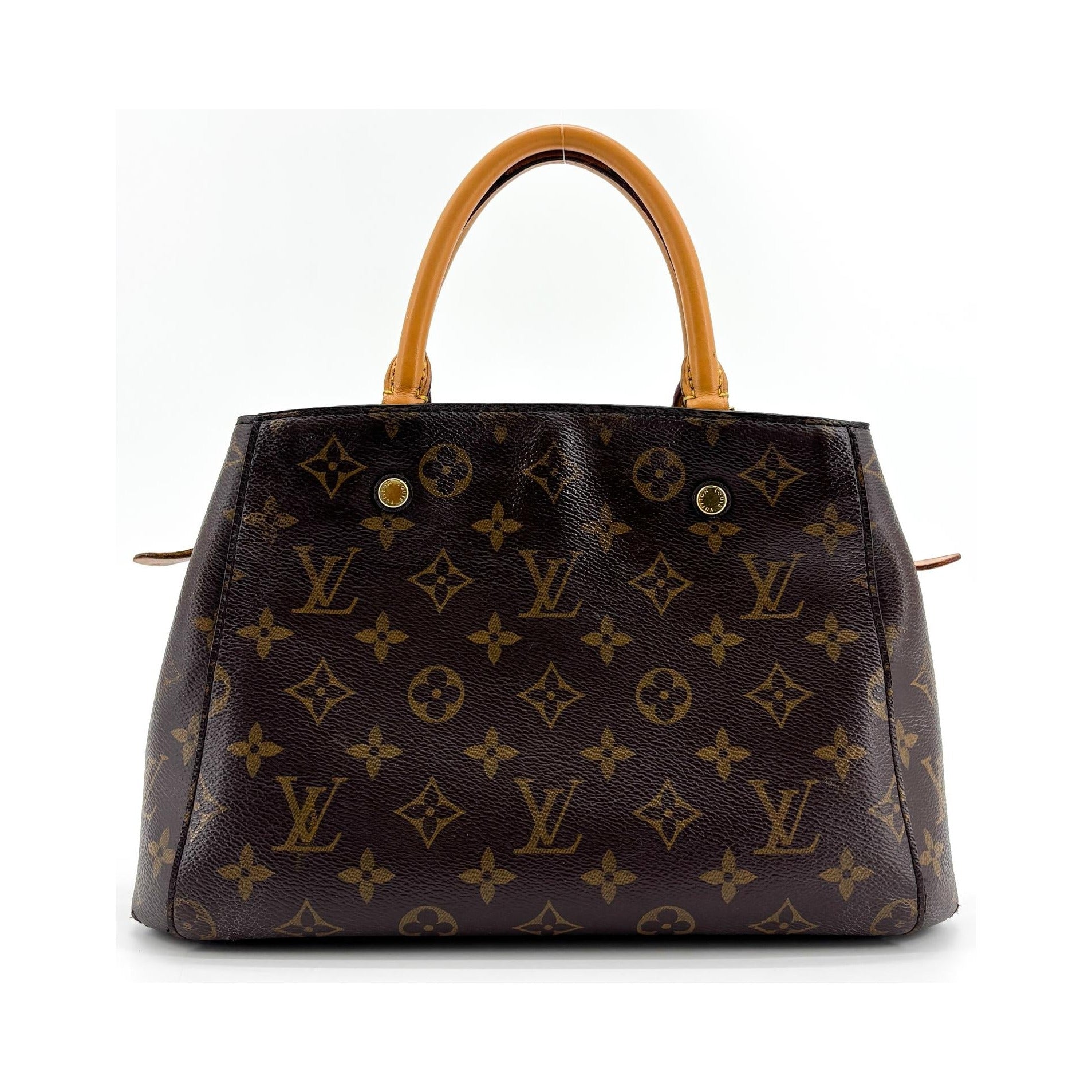 Louis Vuitton Montaigne Monogram Canvas, Brown, Canvas, Handbag