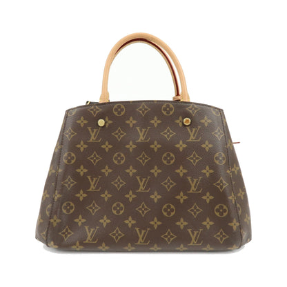 Louis Vuitton Montaigne Monogram Canvas, Brown, Canvas, Handbag