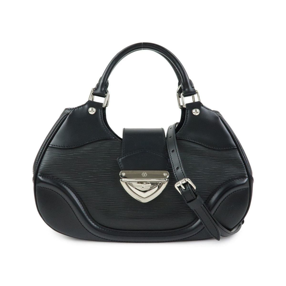 Louis Vuitton Montaigne Sac Epi Leather, Black, Leather, Handbag