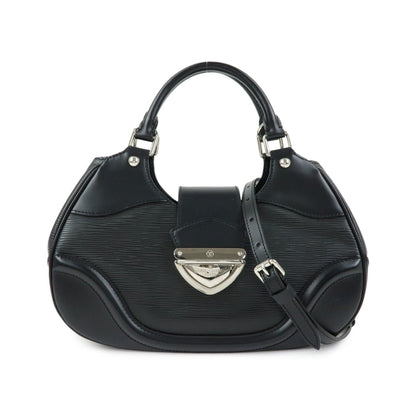 Louis Vuitton Montaigne Sac Epi Leather, Black, Leather, Handbag