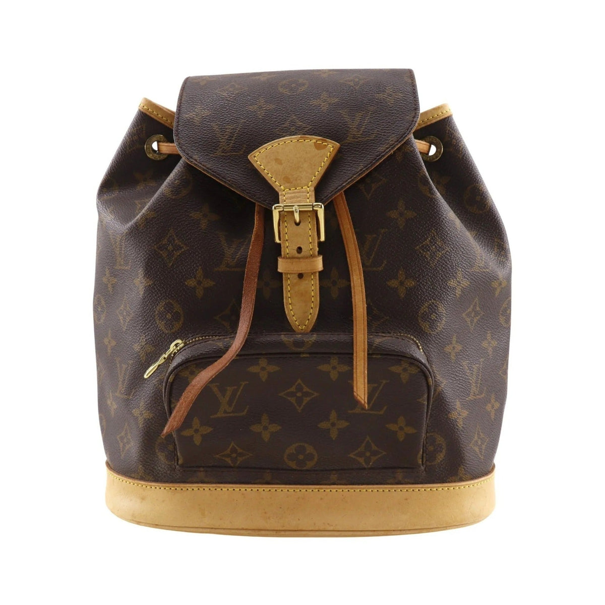 Louis Vuitton Montsouris Monogram, Brown, Canvas, Backpack