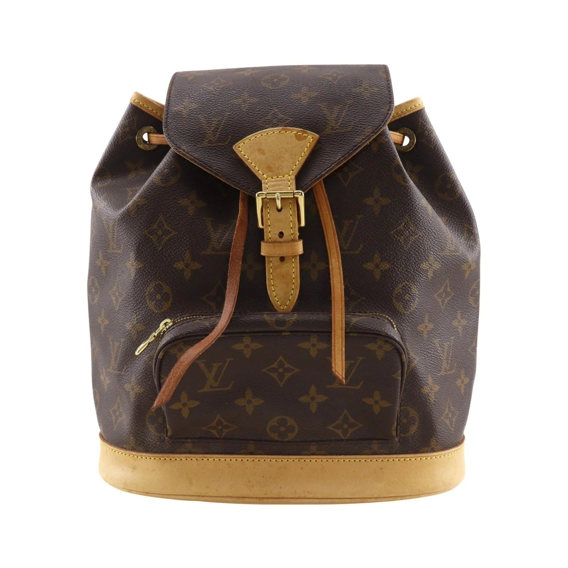 Louis Vuitton Montsouris Monogram, Brown, Canvas, Backpack