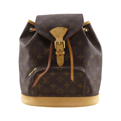 Louis Vuitton Montsouris Monogram, Brown, Canvas, Backpack