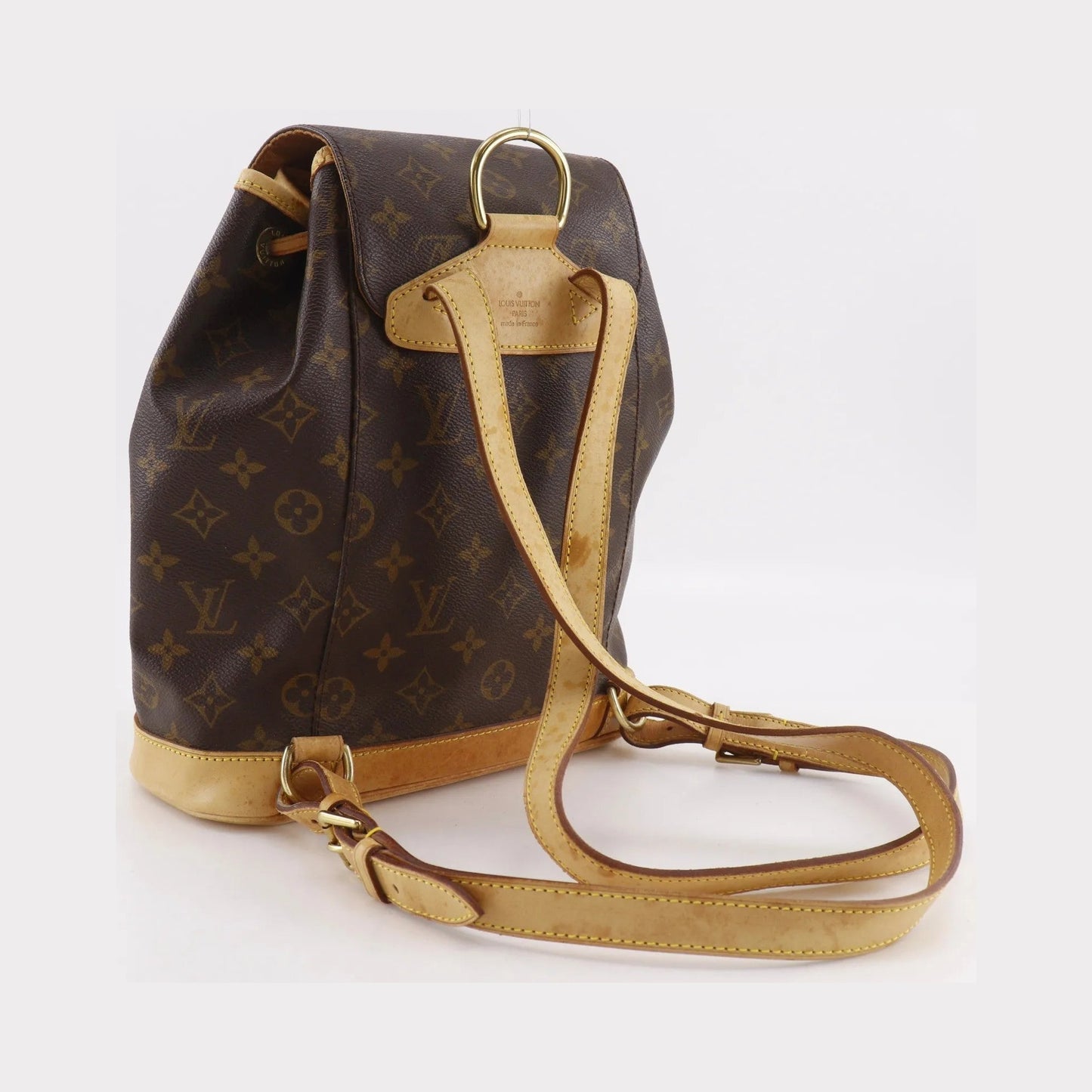 Louis Vuitton Montsouris Monogram, Brown, Canvas, Backpack