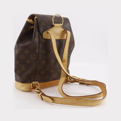 Louis Vuitton Montsouris Monogram, Brown, Canvas, Backpack