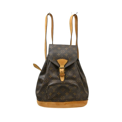 Louis Vuitton Montsouris Monogram, Brown, Canvas, Backpack