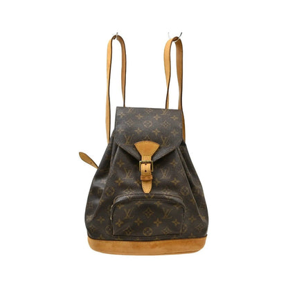 Louis Vuitton Montsouris Monogram, Brown, Canvas, Backpack