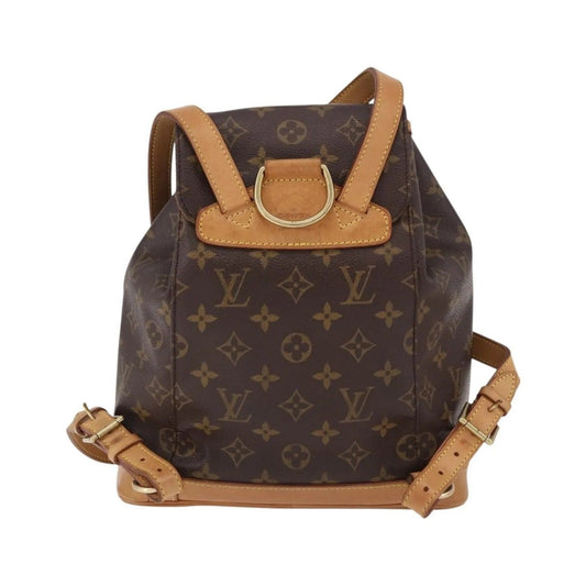 Louis Vuitton Montsouris Monogram, Brown, Canvas, Backpack