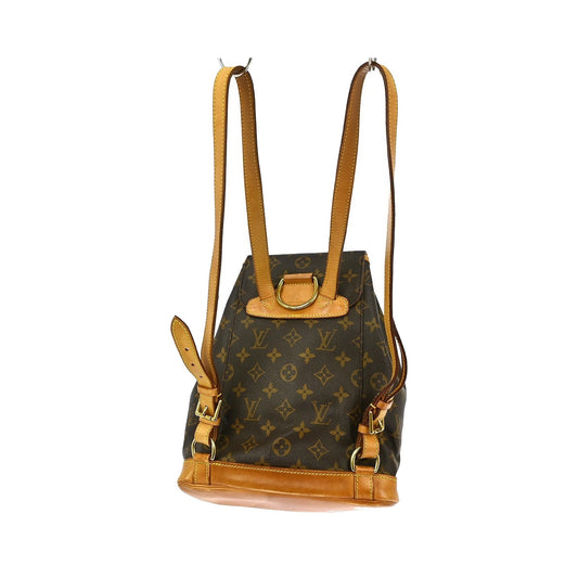 Louis Vuitton Montsouris Monogram, Brown, Canvas, Backpack