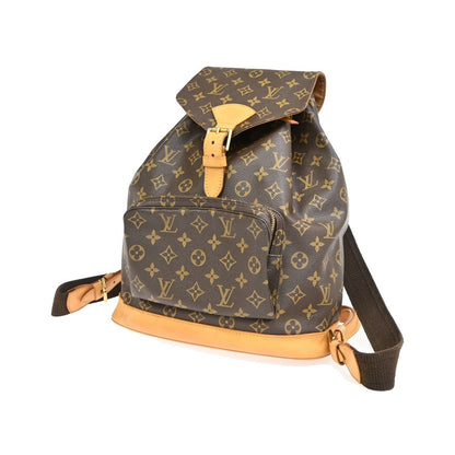Louis Vuitton Montsouris Monogram, Brown, Canvas, Backpack