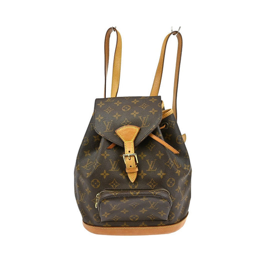 Louis Vuitton Montsouris Monogram, Brown, Canvas, Backpack