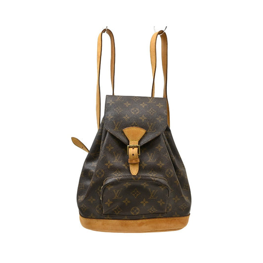 Louis Vuitton Montsouris Monogram, Brown, Canvas, Backpack
