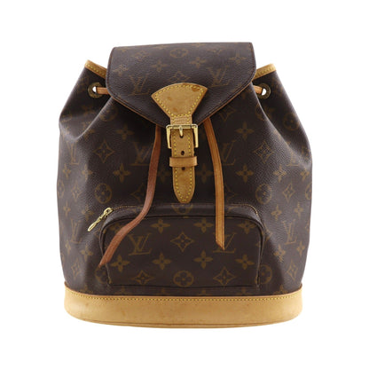 Louis Vuitton Montsouris Monogram, Brown, Canvas, Backpack