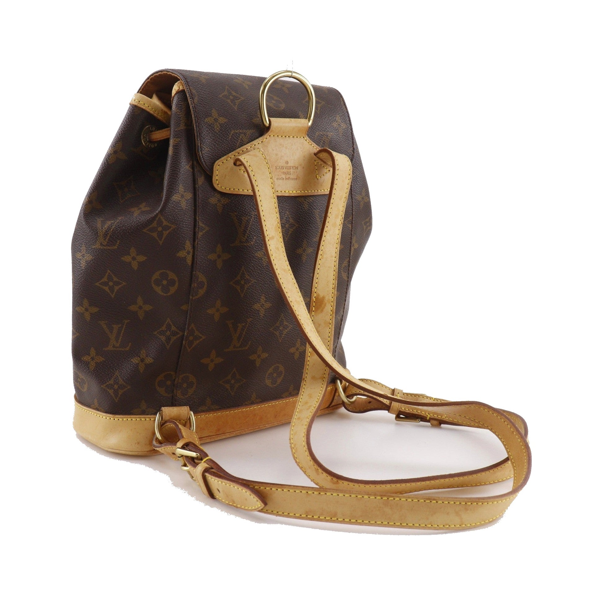 Louis Vuitton Montsouris Monogram, Brown, Canvas, Backpack