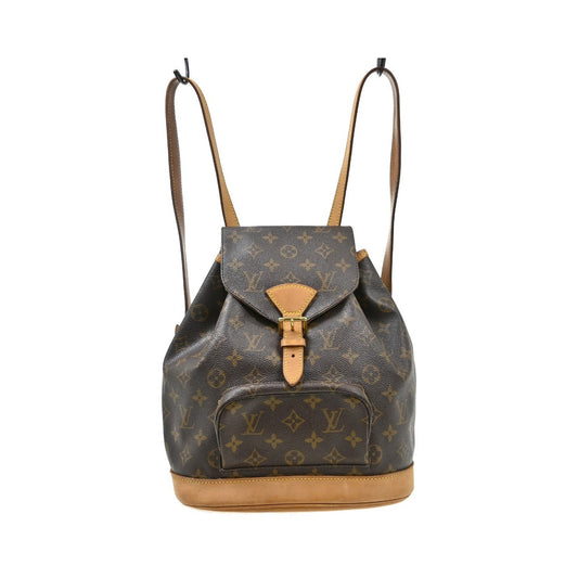 Louis Vuitton Montsouris Monogram Canvas, Brown, Canvas, Backpack