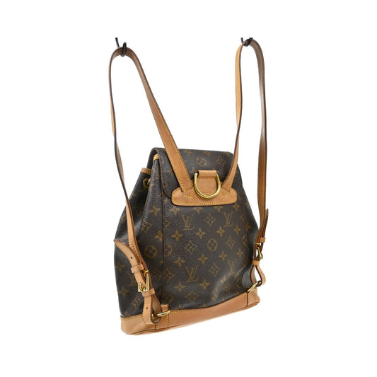Louis Vuitton Montsouris Monogram Canvas, Brown, Canvas, Backpack