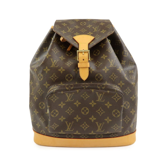 Louis Vuitton Montsouris Monogram Canvas, Brown, Canvas, Backpack