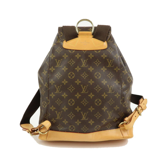 Louis Vuitton Montsouris Monogram Canvas, Brown, Canvas, Backpack