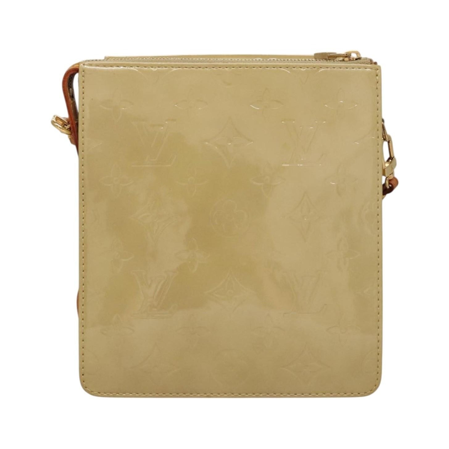 Louis Vuitton Mott Monogram Vernis, Beige, Patent Leather, Clutch