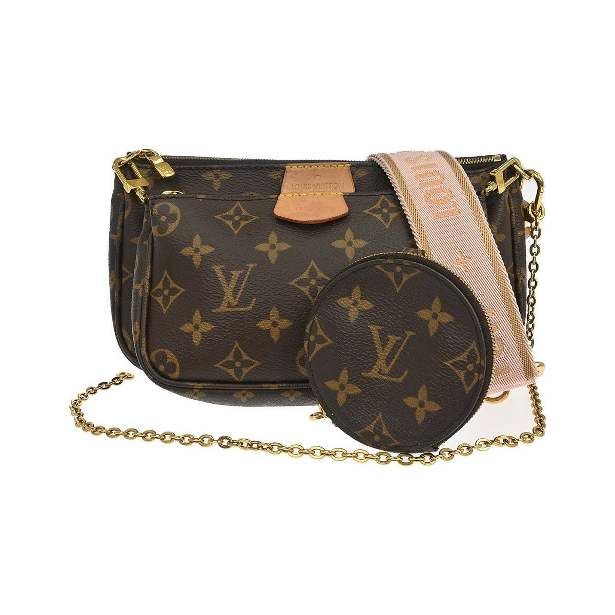 Louis Vuitton Multi Pochette Accessoires Monogram Canvas, Brown, Canvas, Clutch