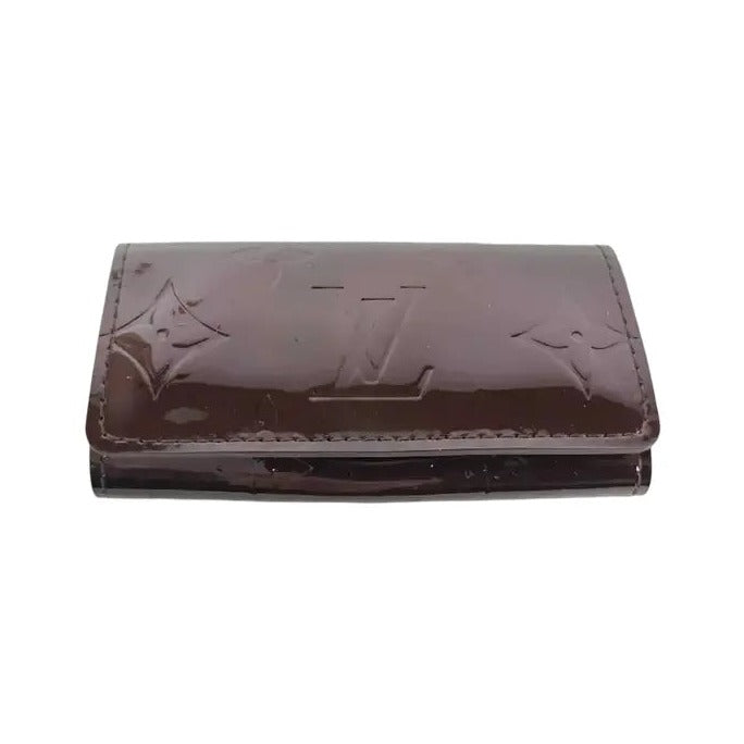 Louis Vuitton Multiclés 4 Cuir verni, Burgundy, Patent Leather, Wallet