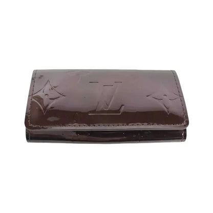 Louis Vuitton Multiclés 4 Cuir verni, Burgundy, Patent Leather, Wallet