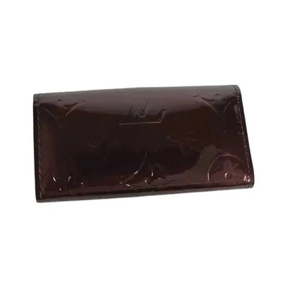 Louis Vuitton Multiclés 4 Cuir verni, Burgundy, Patent Leather, Wallet