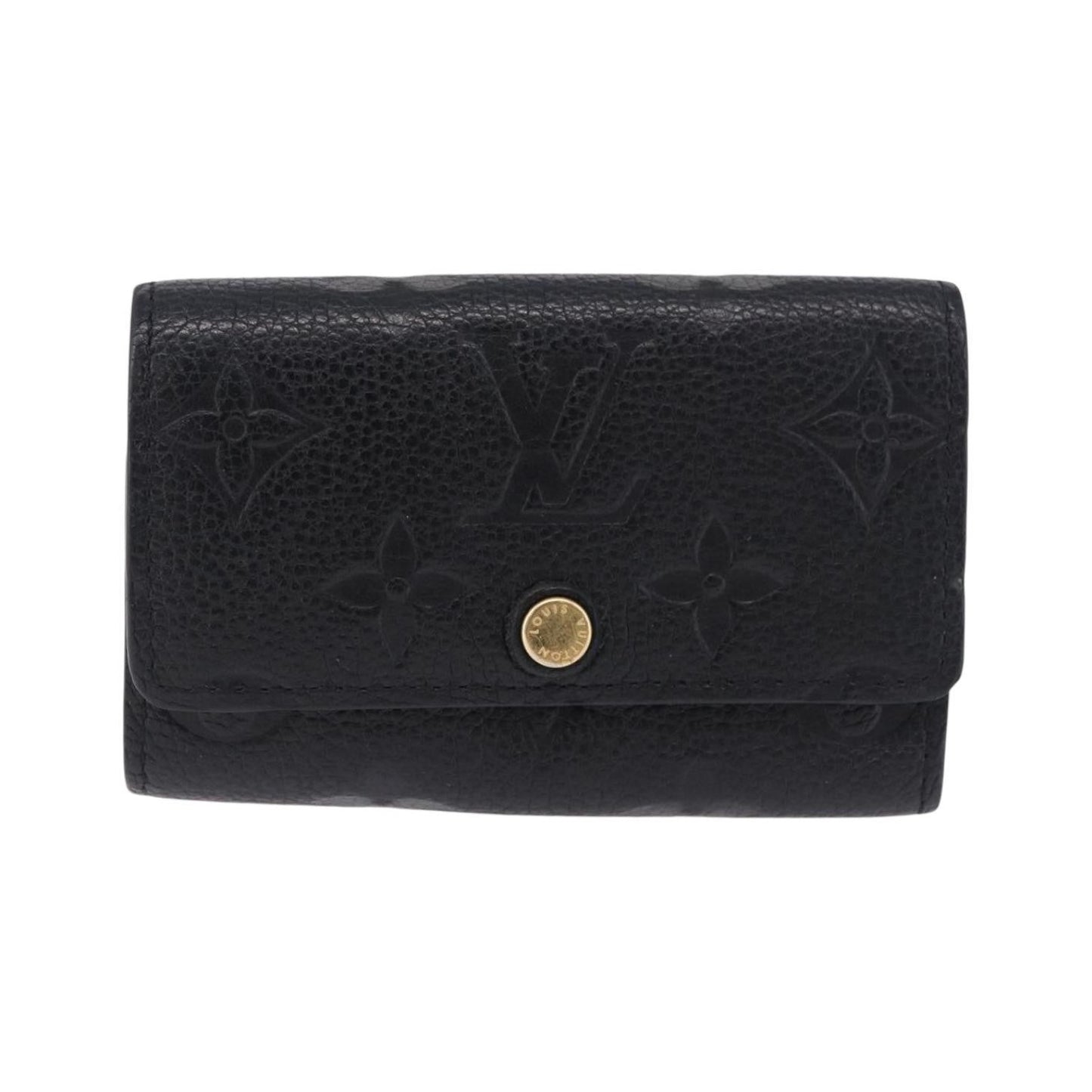 Louis Vuitton Multiclés 6 monogramme empreinte, Black, Leather, Wallet