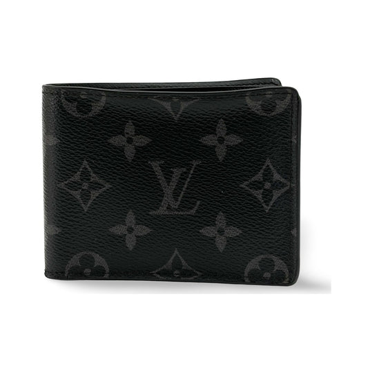 Louis Vuitton Multiple Monogram Eclipse Canvas, Black, Leather, Wallet