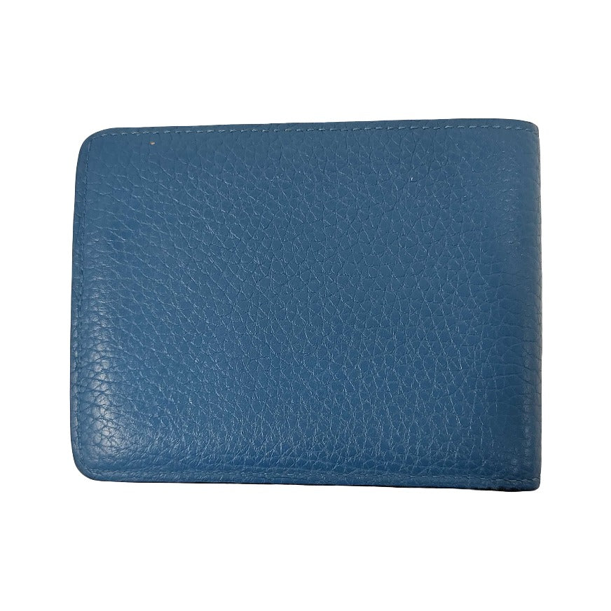 Louis Vuitton Multiple Taiga Leather, Blue, Leather, Wallet