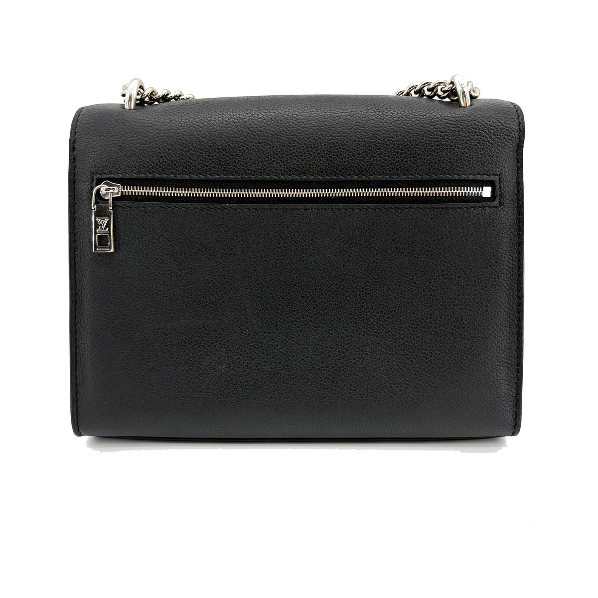 Louis Vuitton Mylockme Monochrome Leather, Black, Leather, Handbag