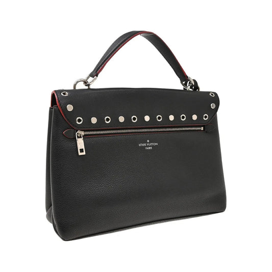 Louis Vuitton Mylockme Studded Leather, Black, Leather, Shoulder Bag