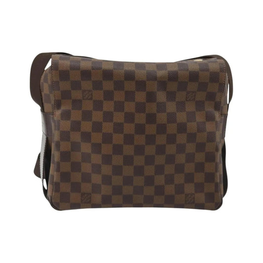 Louis Vuitton Naviglio Damier, Brown, Canvas, Shoulder Bag