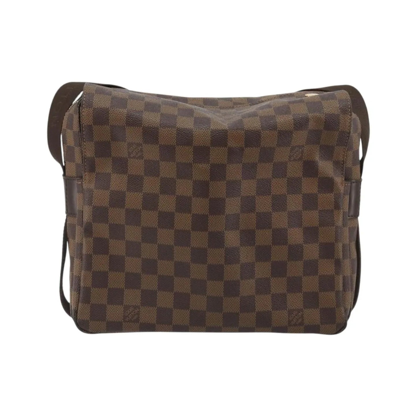 Louis Vuitton Naviglio Damier, Brown, Canvas, Shoulder Bag