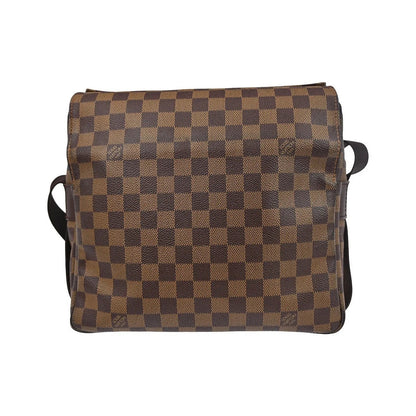 Louis Vuitton Naviglio Damier, Brown, Canvas, Shoulder Bag