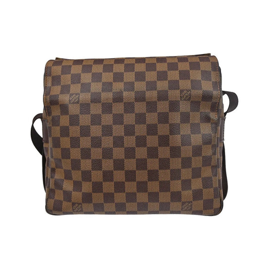 Louis Vuitton Naviglio Damier, Brown, Canvas, Shoulder Bag