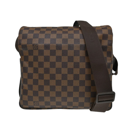 Louis Vuitton Naviglio Damier, Brown, Canvas, Shoulder Bag