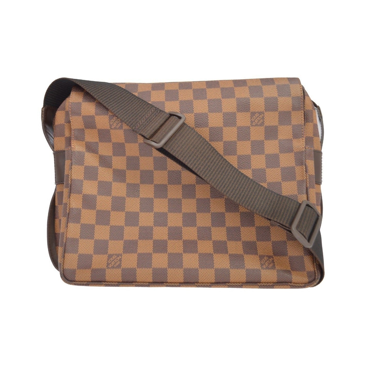 Louis Vuitton Naviglio Damier, Brown, Canvas, Shoulder Bag