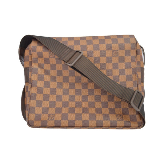 Louis Vuitton Naviglio Damier, Brown, Canvas, Shoulder Bag