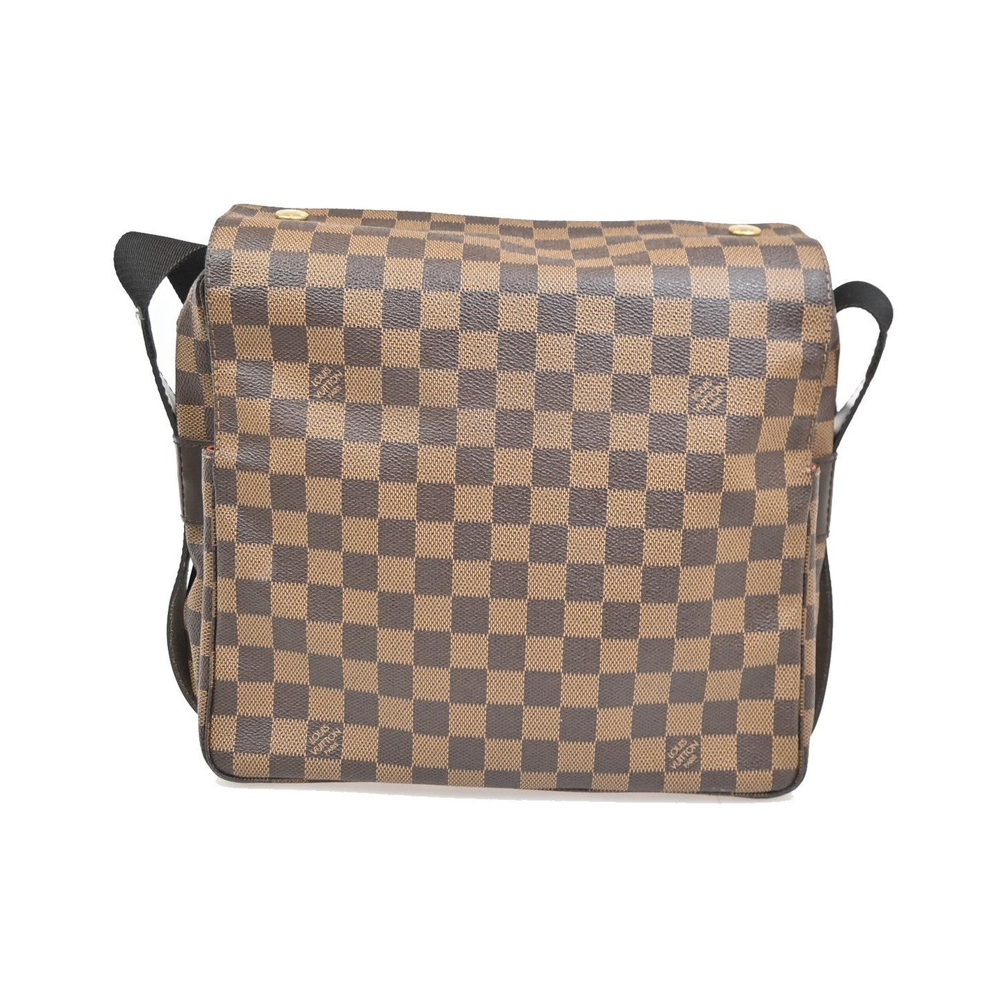 Louis Vuitton Naviglio Damier, Brown, Canvas, Handbag