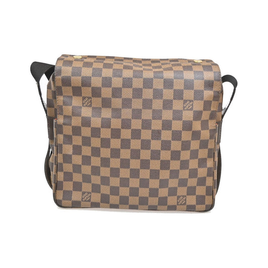 Louis Vuitton Naviglio Damier, Brown, Canvas, Handbag