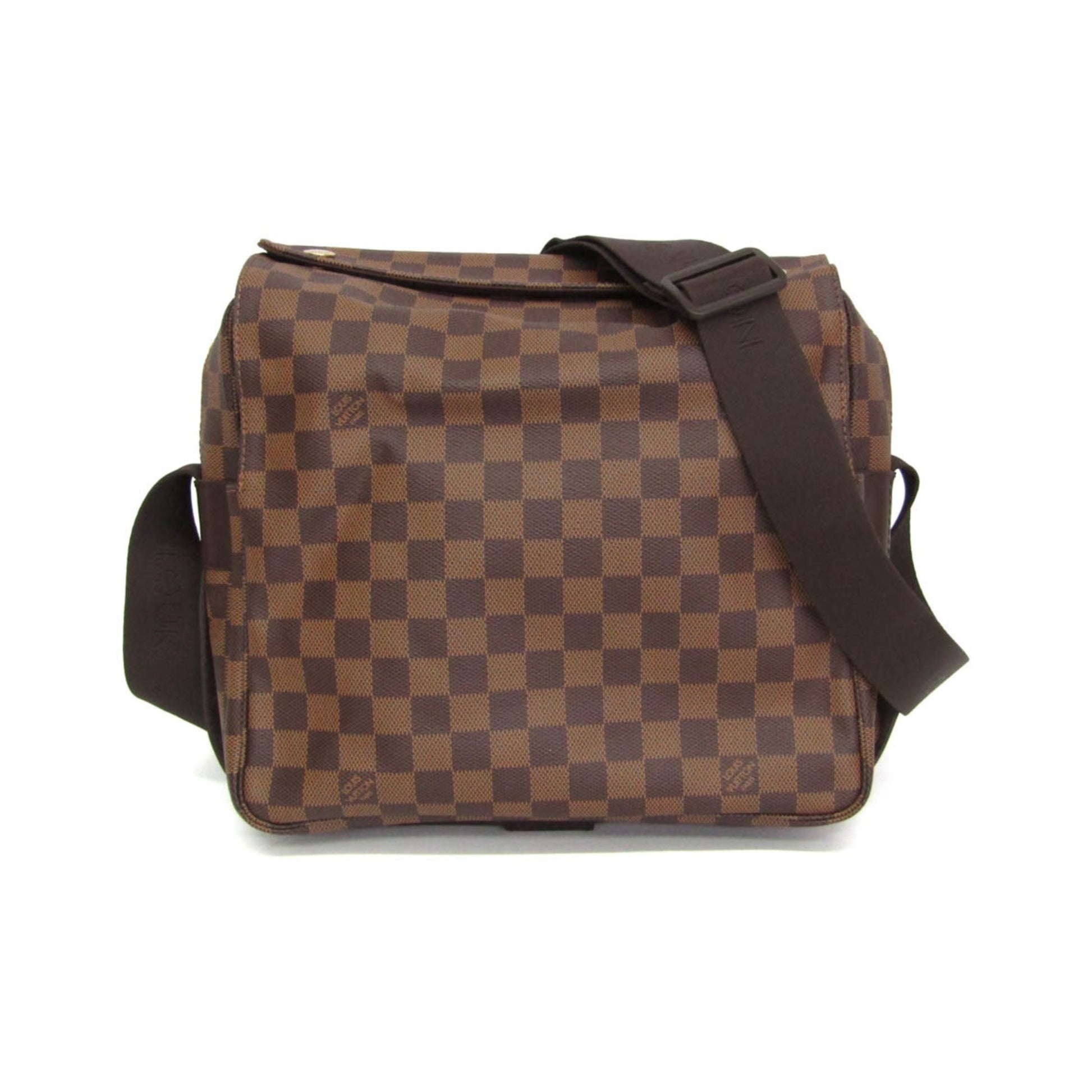 Louis Vuitton Naviglio Damier, Brown, Canvas, Shoulder Bag