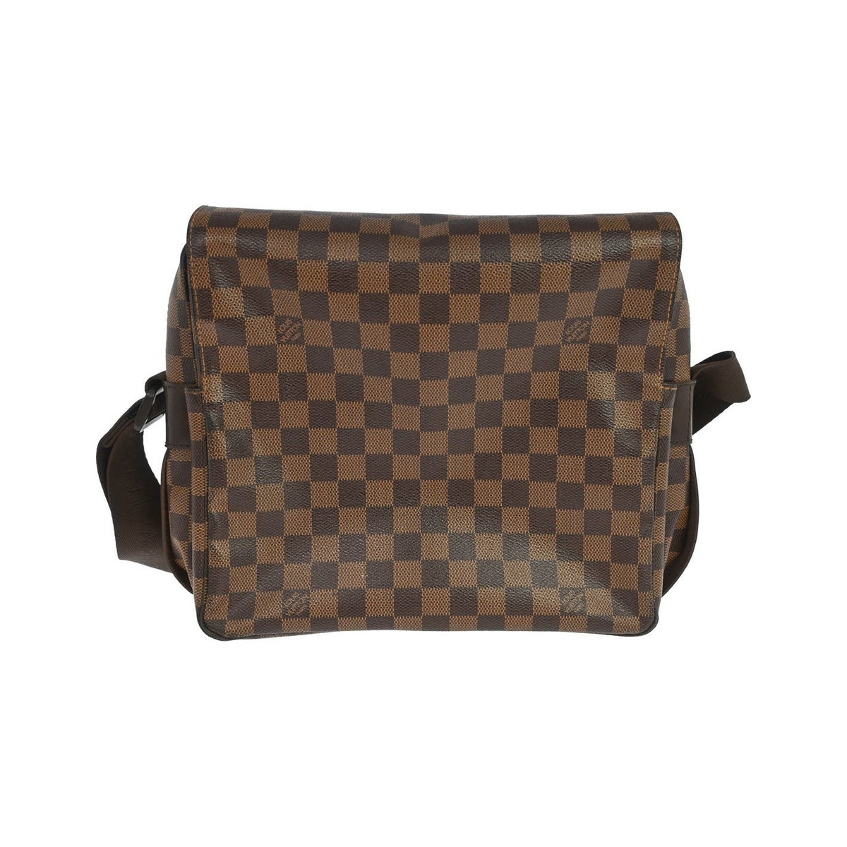 Louis Vuitton Naviglio Damier, Brown, Canvas, Handbag