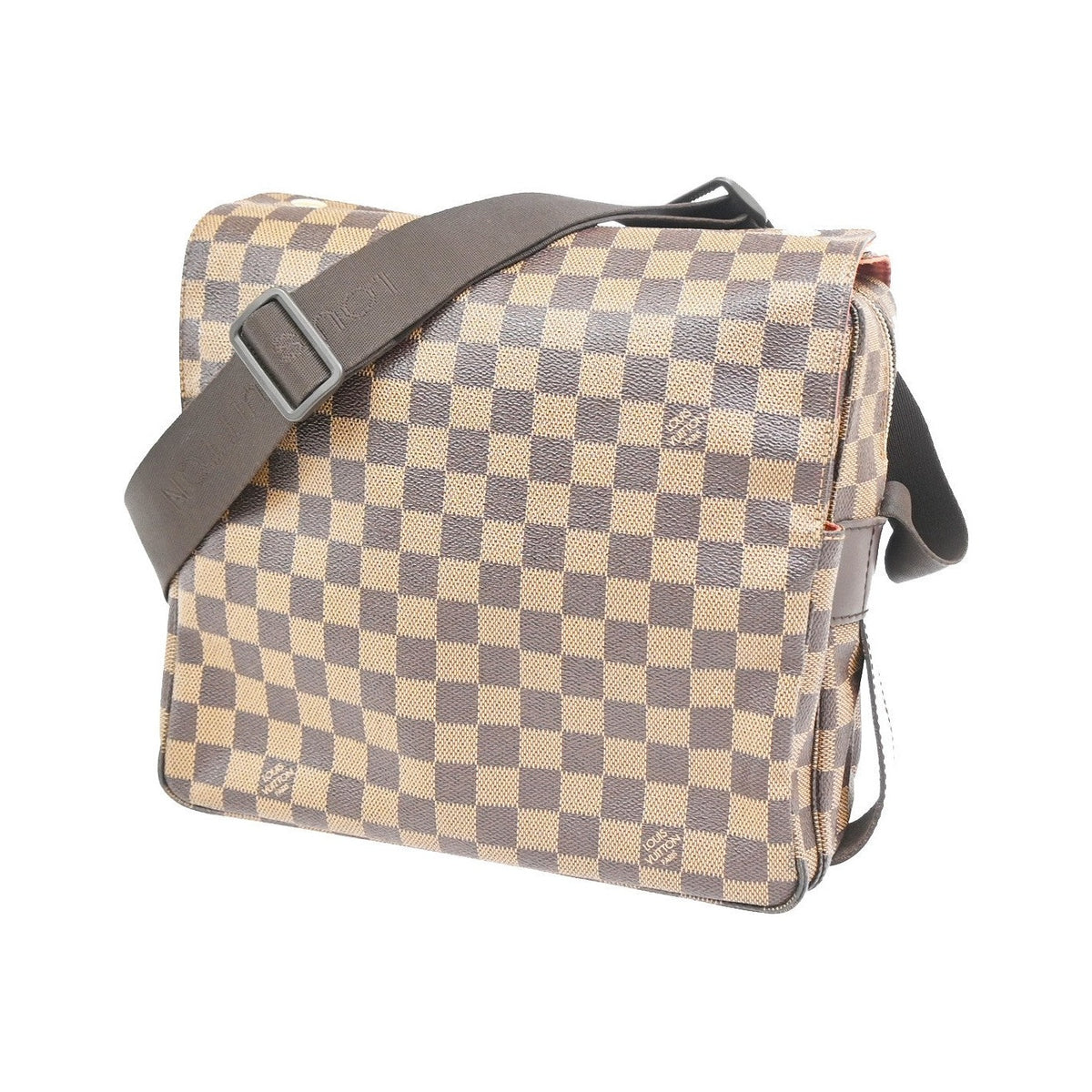 Louis Vuitton Naviglio Damier, Brown, Canvas, Shoulder Bag