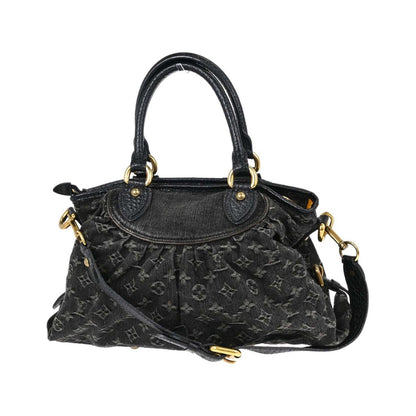 Louis Vuitton Neo Cabby Monogram Denim, Black, Denim, Handbag