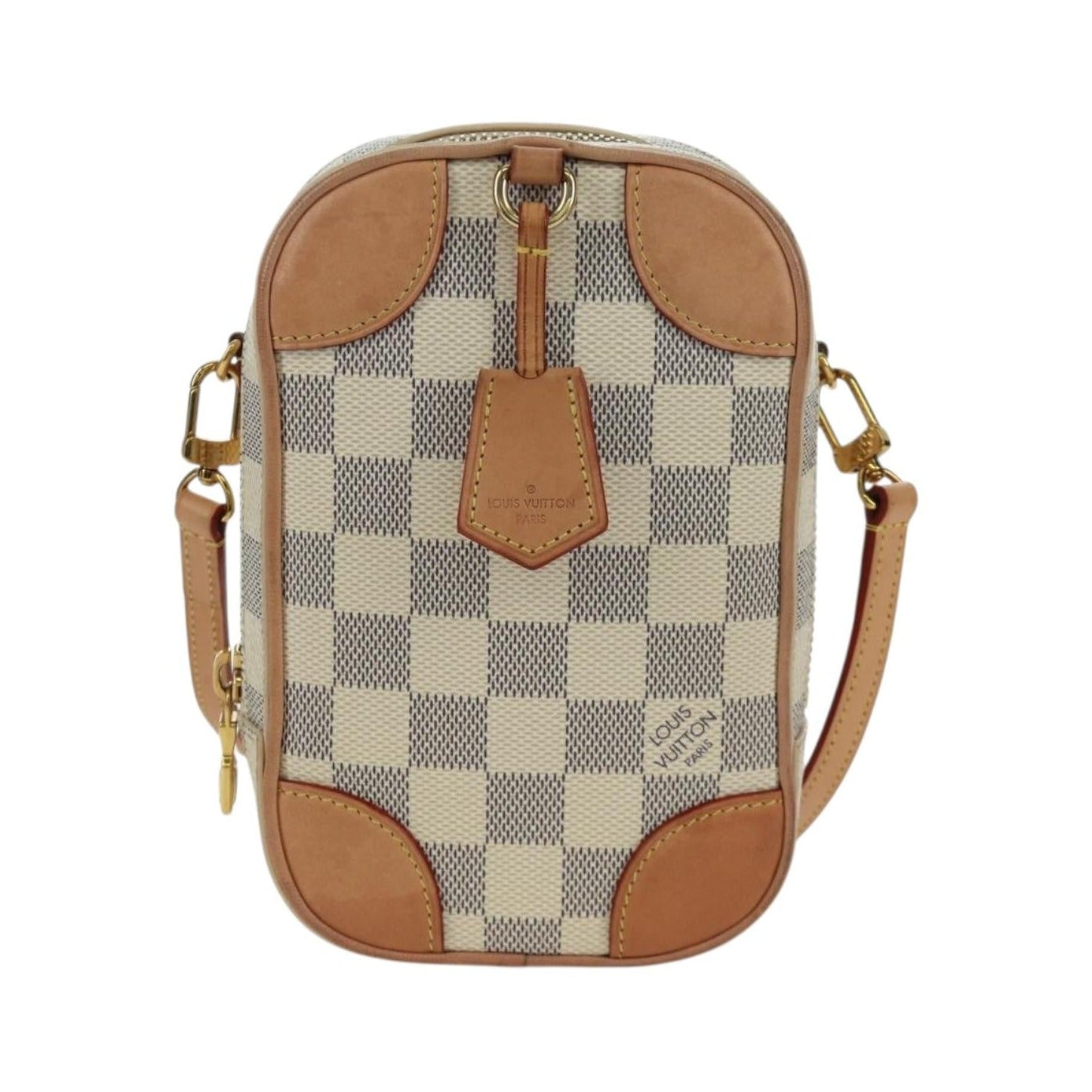 Louis Vuitton NeoKapi Handag Damier Ebene, Beige, Canvas, Clutch