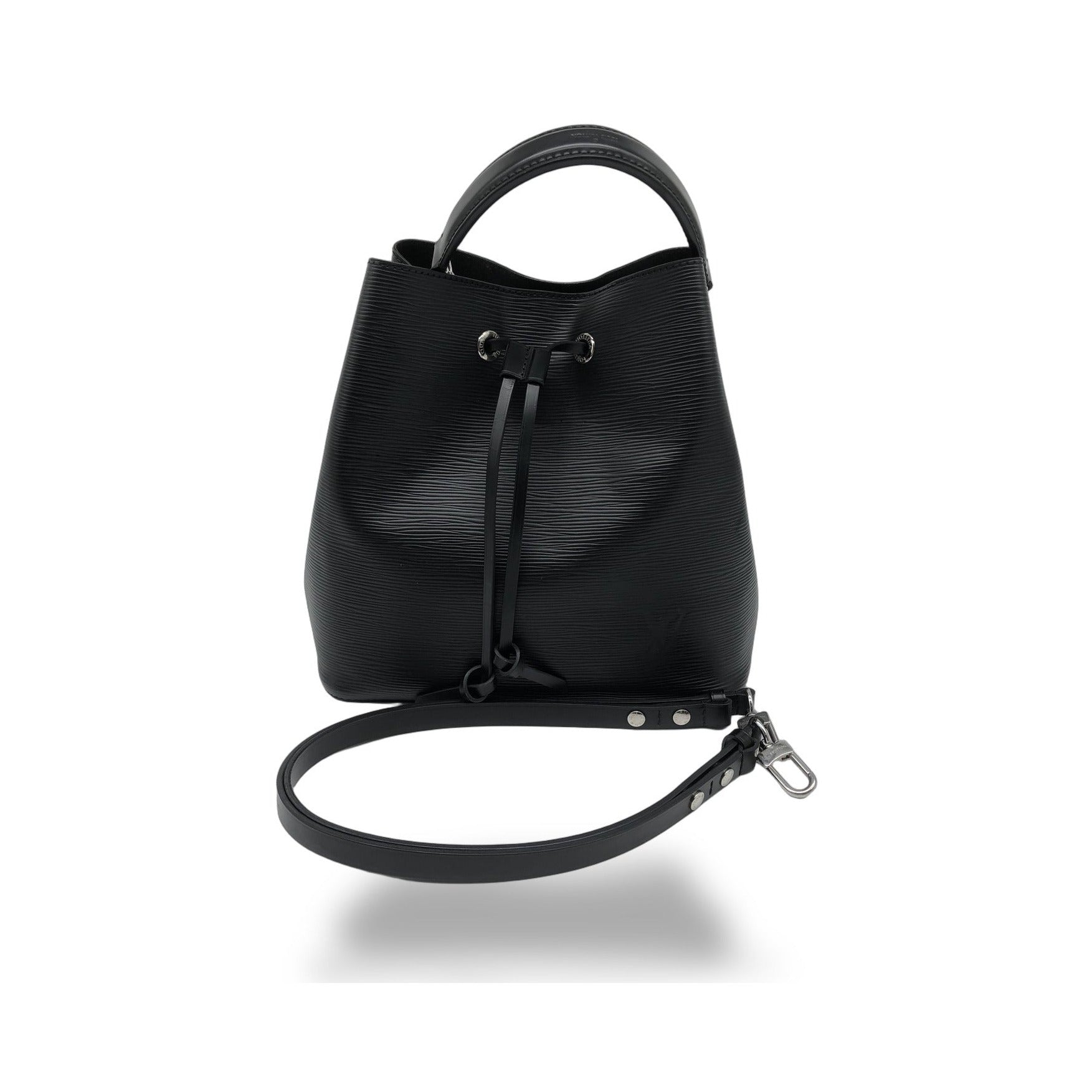 Louis Vuitton NeoNoe Epi Leather, Black, Leather, Handbag
