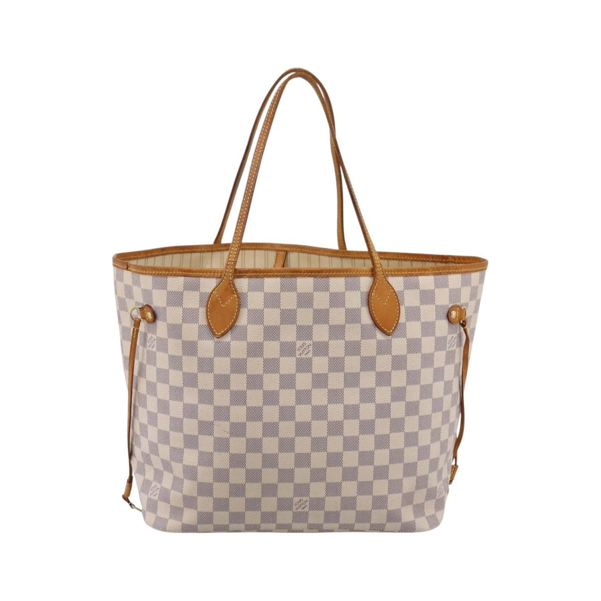 Louis Vuitton Neverfull Damier, Beige, Canvas, Tote Bag