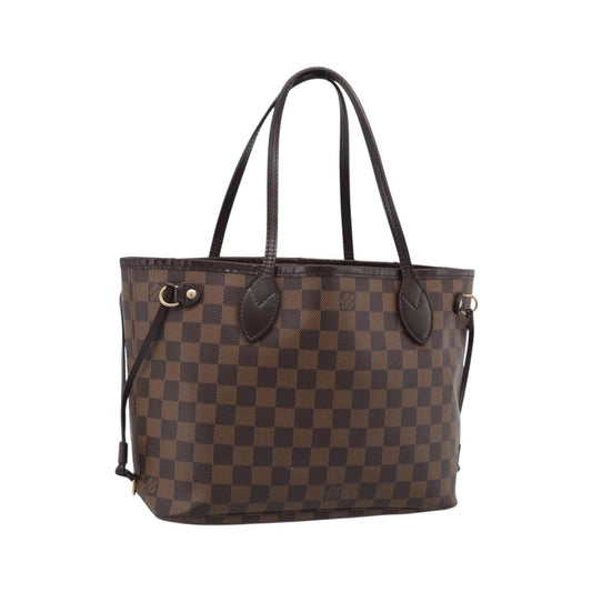 Louis Vuitton Neverfull Damier, Brown, Canvas, Tote Bag